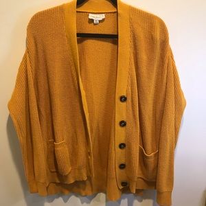 Mustard Yellow Knitted Cardigan